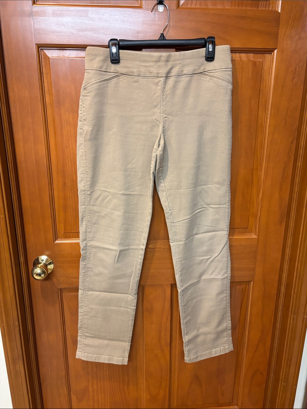 croft & barrow Tan Pull-On Skinny Ankle Pants